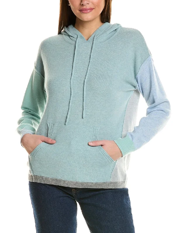 Collaboration Kayla Colorblocked Cashmere Hoodie