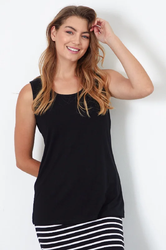 Bamboo Tank Top - Black