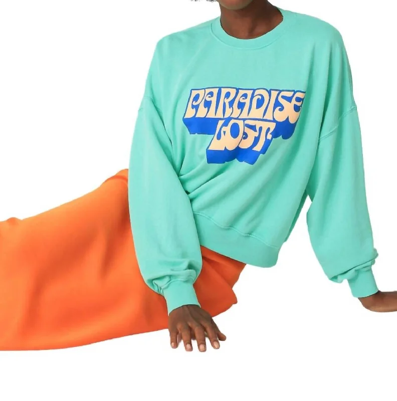 Classic Paradise Sweatshirt In Seafoam