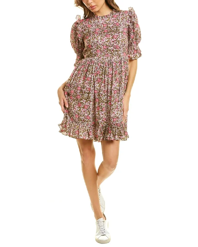 Celina Moon Puff Sleeve Mini Dress