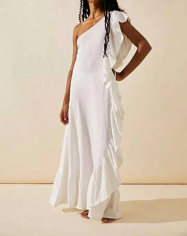 Elisa Maxi Dress In Ivory