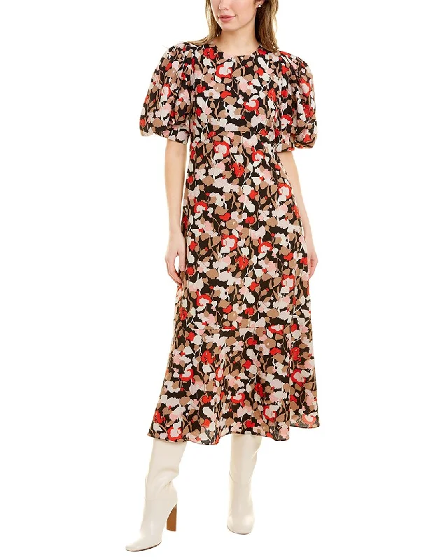 Ted Baker Helgi Floral Seersucker Midi Dress