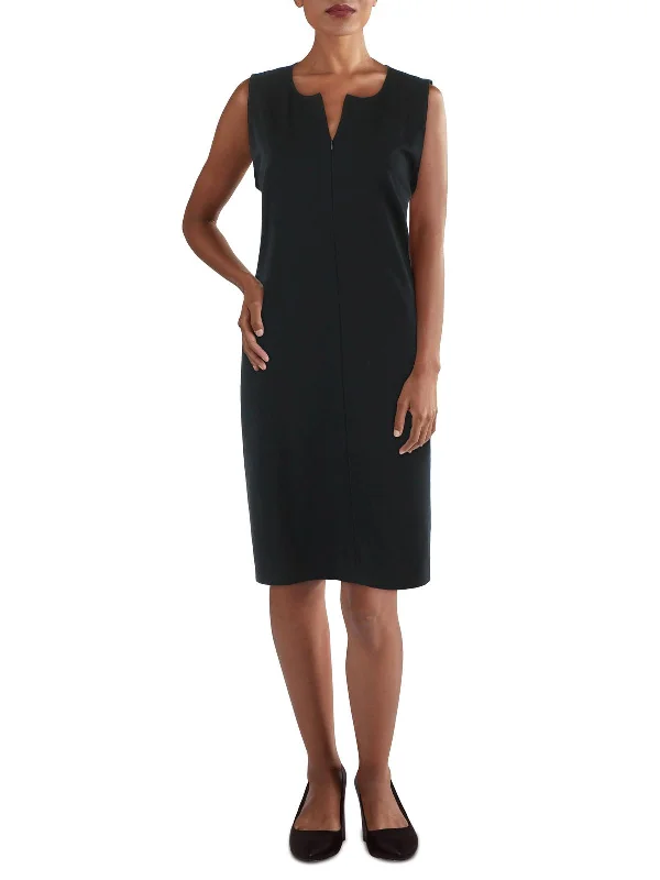 Womens Sleeveless Midi Wear to Work Dress