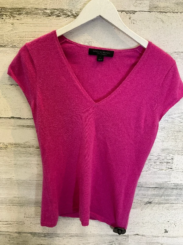 Top Short Sleeve By Express Design Studio In Pink, Size: L