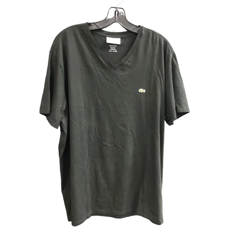 Top Short Sleeve By Lacoste In Black, Size: 3x