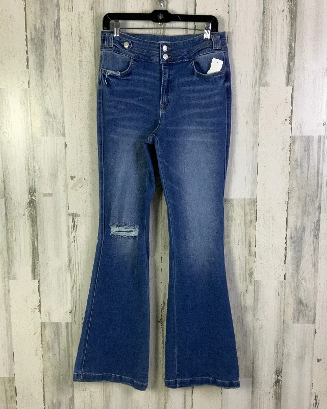 Jeans Boot Cut By Vervet In Blue Denim, Size: 10