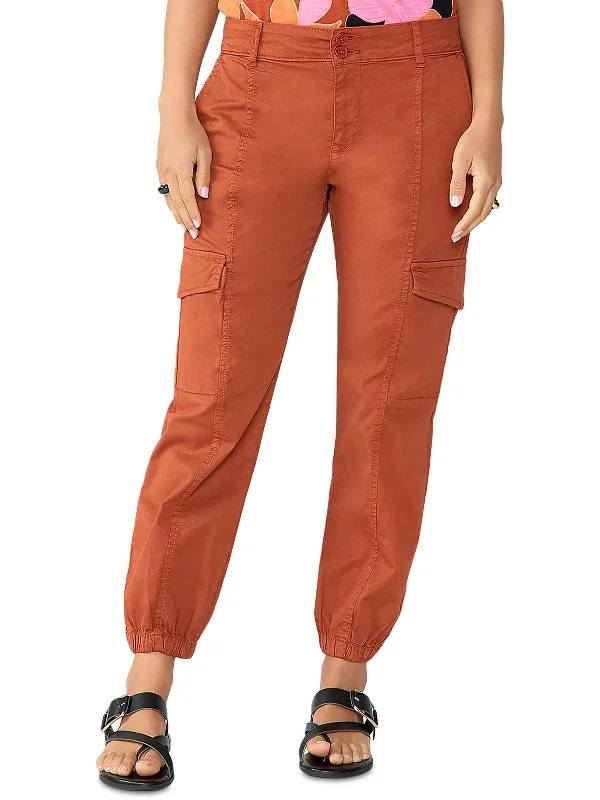 Rebel Womens Mid Rise Deep Pockets Cargo Pants