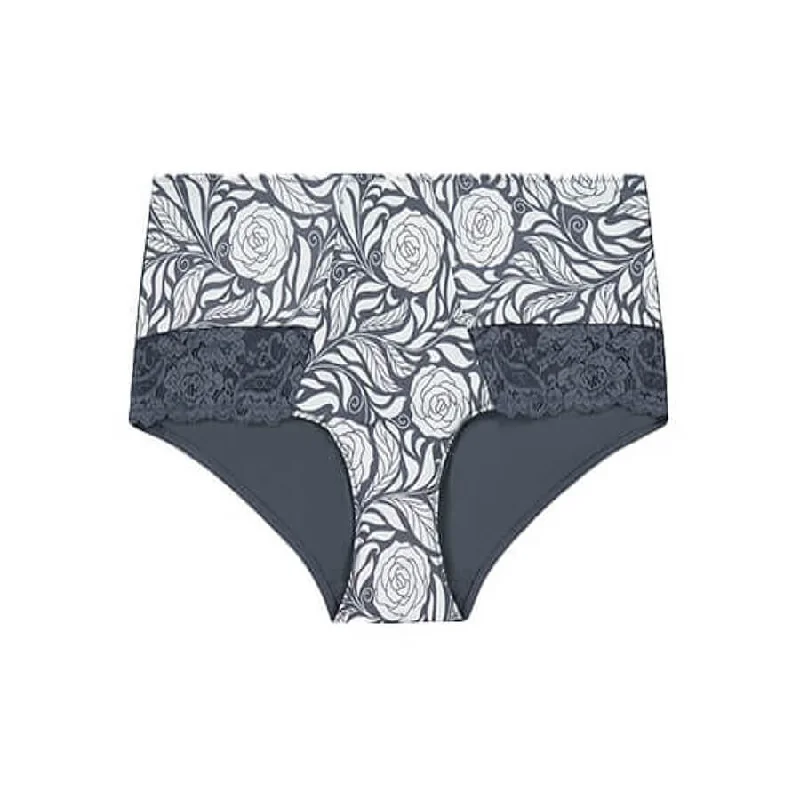 Signature Print Full Brief - Grey Pewter Rose