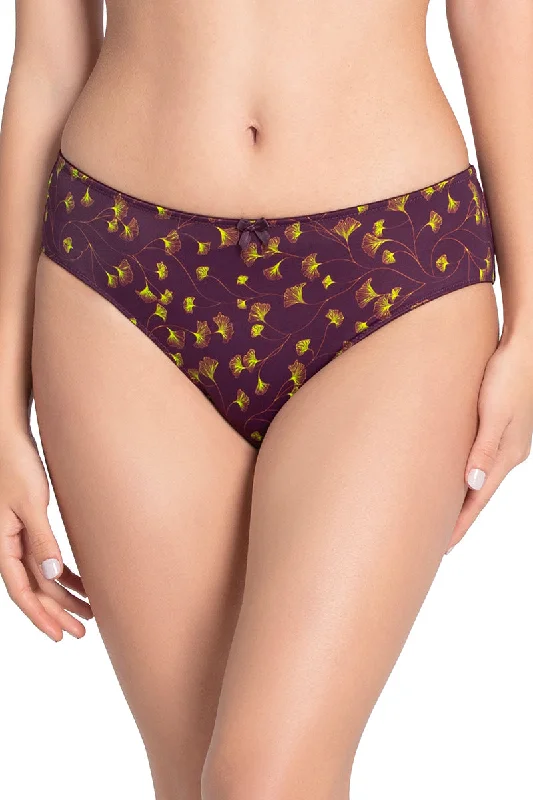 Smooth Charm Bikini Panty - Linear Floral Print