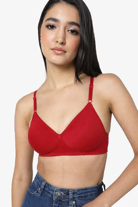 Naidu Hall Medium Coverage Non-Padded T-Shirt Bra - Candi