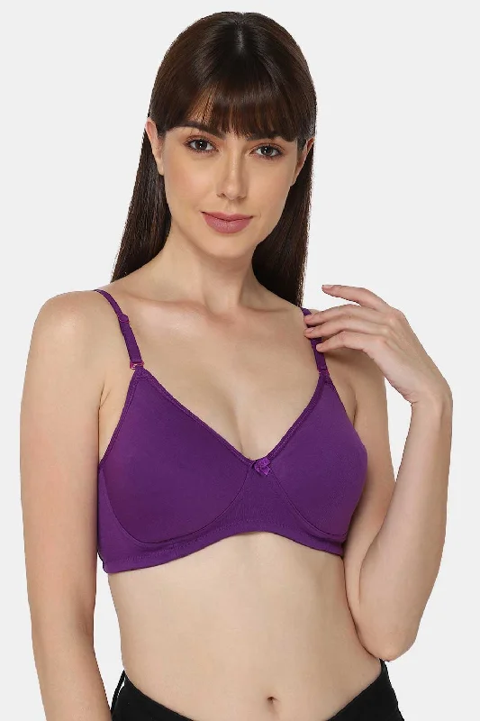 Medium Coverage Intimacy Non-Wired Padded T-Shirt Bra with Inner Seam – EC06