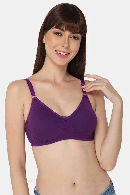 High Coverage Non-Wired Non-Padded Intimacy T-shirt Saree Bra - ES02 - Bright Shade