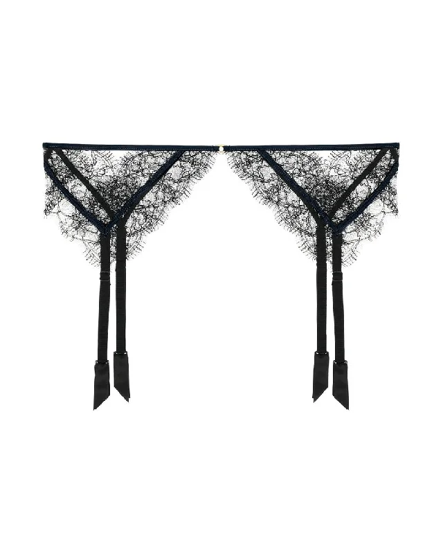 Lace Inset Garter Belt