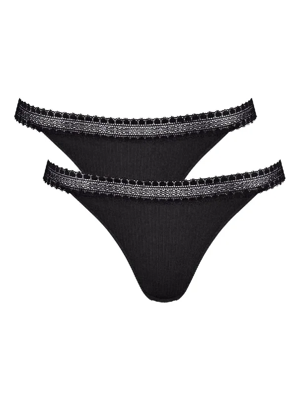 GO Ribbed Tanga (2 Pack)