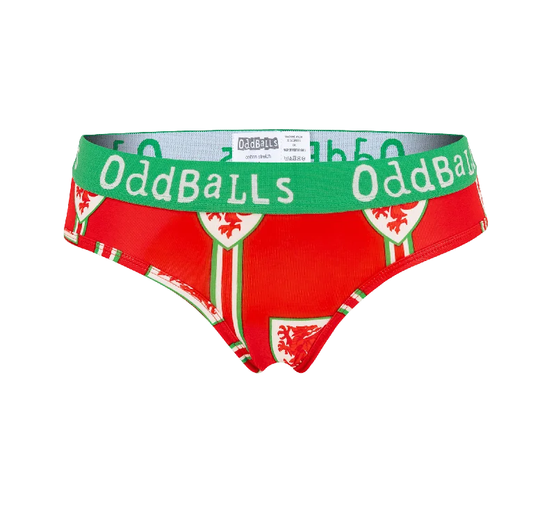 FA Wales Red & Green - Ladies Briefs