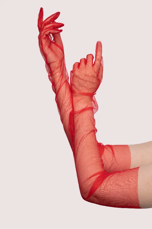 Red Sheer Gloves