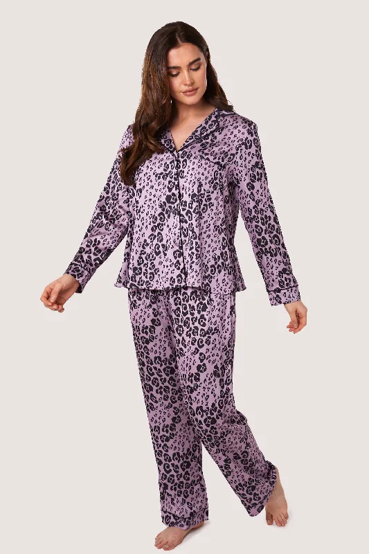 Kaylee Long Sleeve Lilac Animal PJs