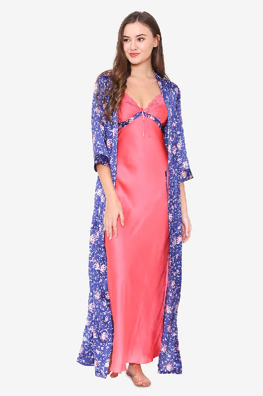 Long Nighty & Robe Nightgown set